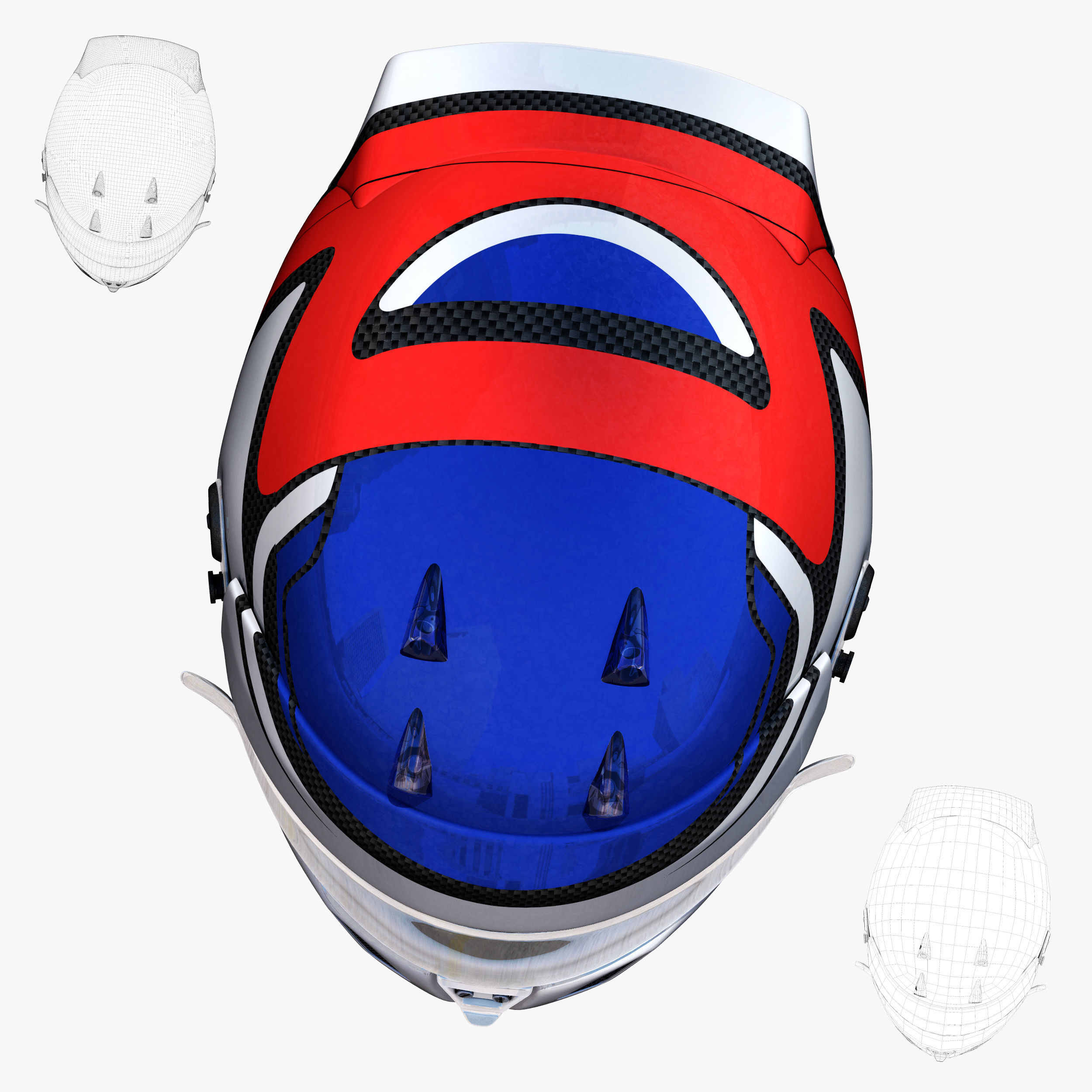 Calderon helmet 2018 Low-poly 3D model_3