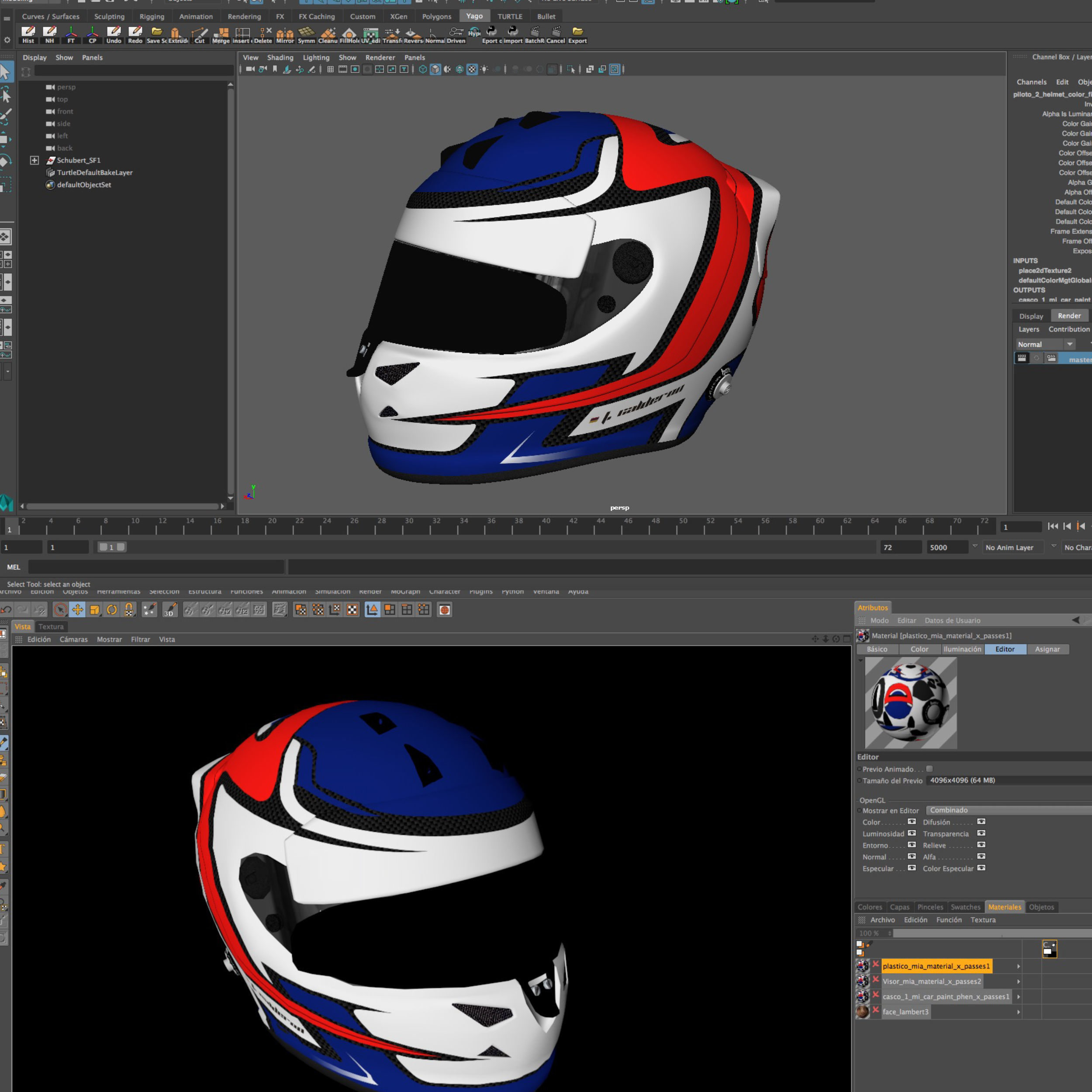 Calderon helmet 2018 Low-poly 3D model_11