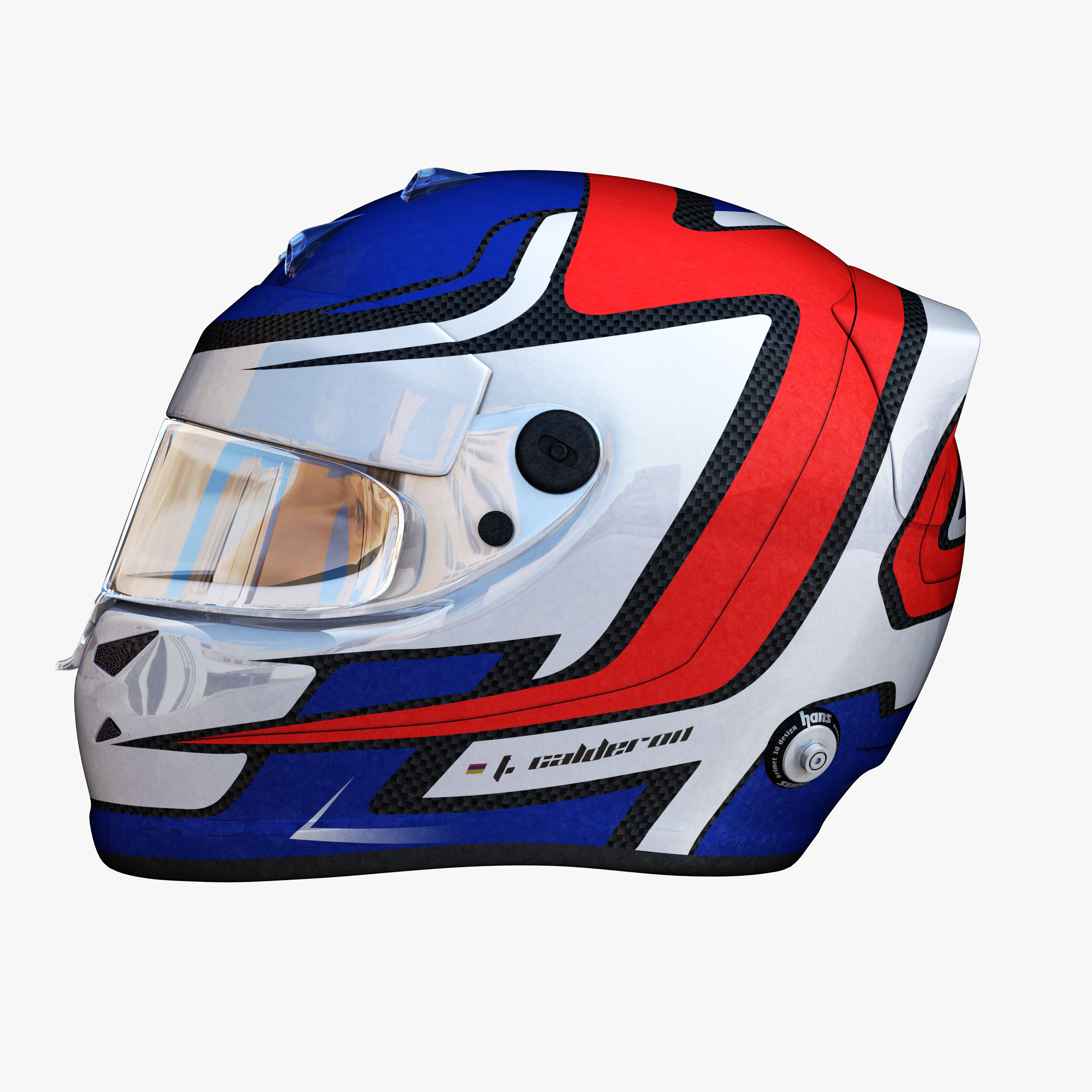 Calderon helmet 2018 Low-poly 3D model_1