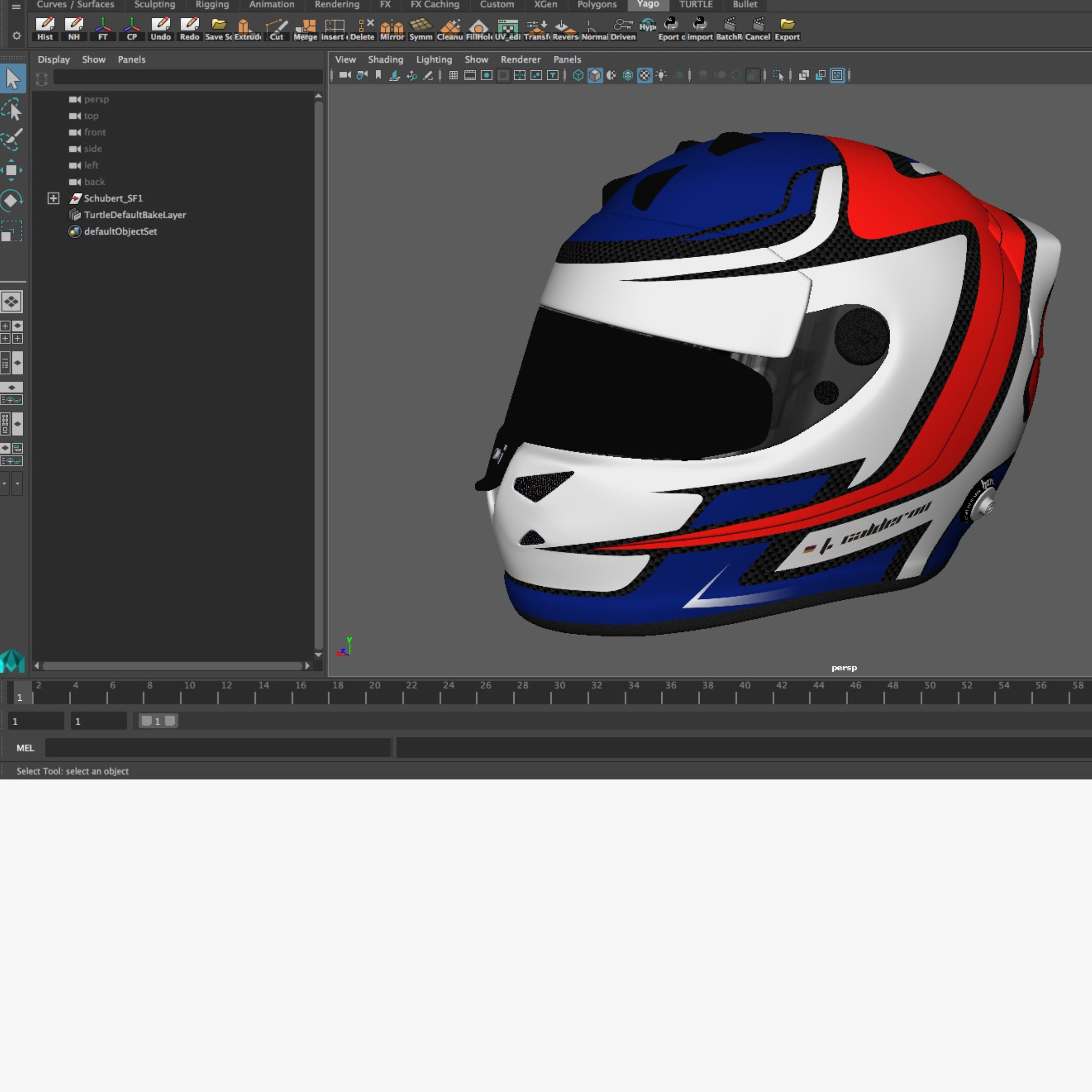Calderon helmet 2018 Low-poly 3D model_12
