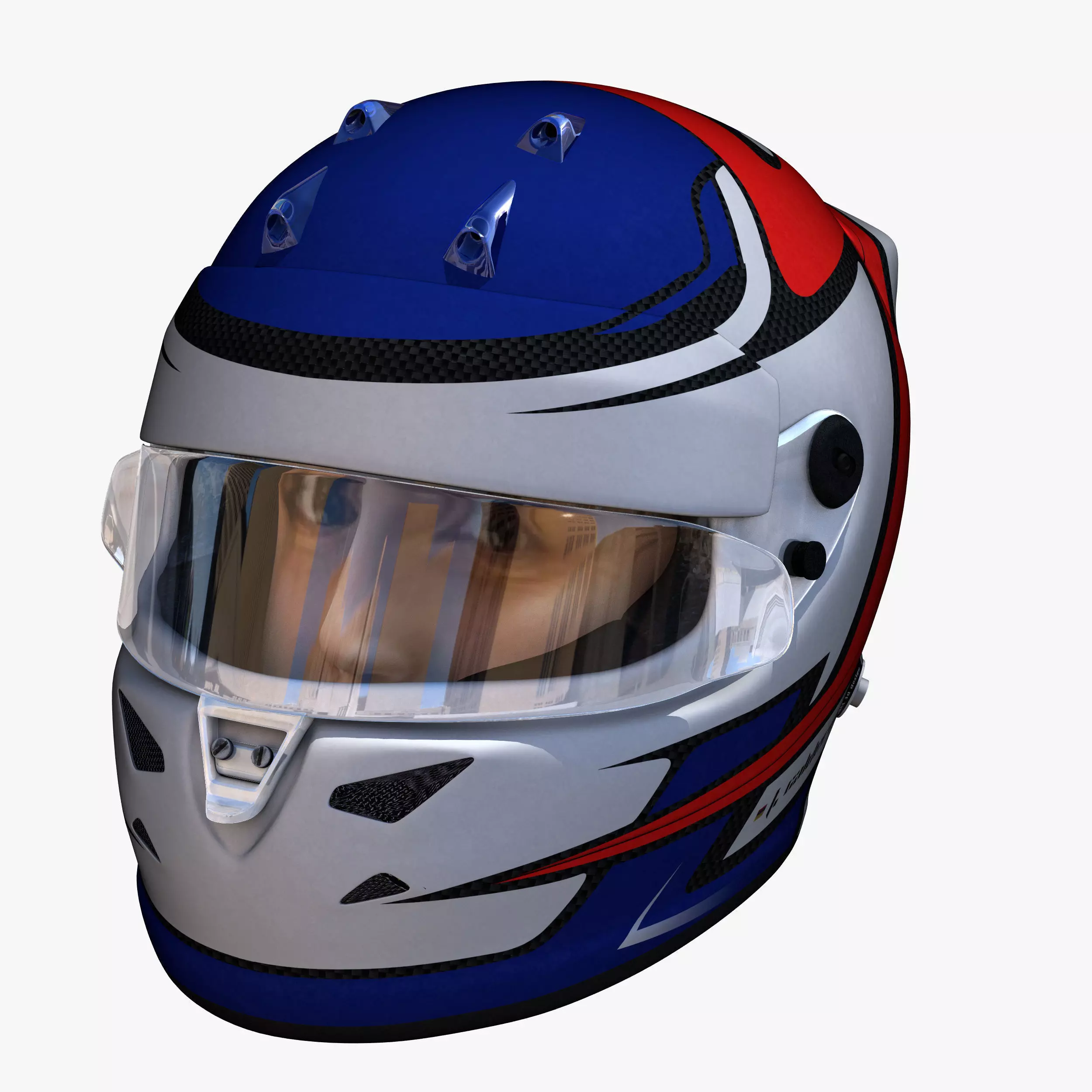 Calderon helmet 2018 Low-poly 3D model_0