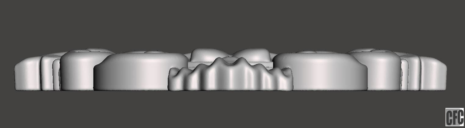 Frame for mirrors or pictures - 3d model for CNC 3D print model_9