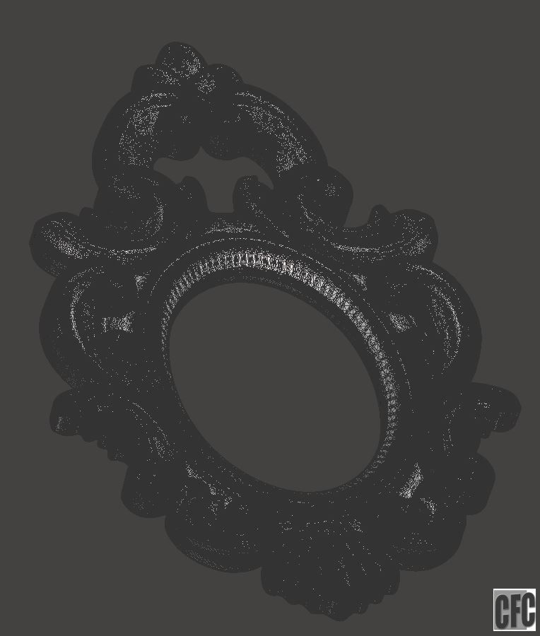Frame for mirrors or pictures - 3d model for CNC 3D print model_13