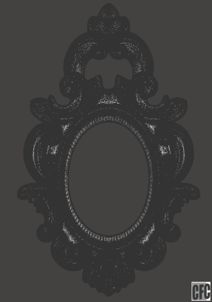 Frame for mirrors or pictures - 3d model for CNC 3D print model_11