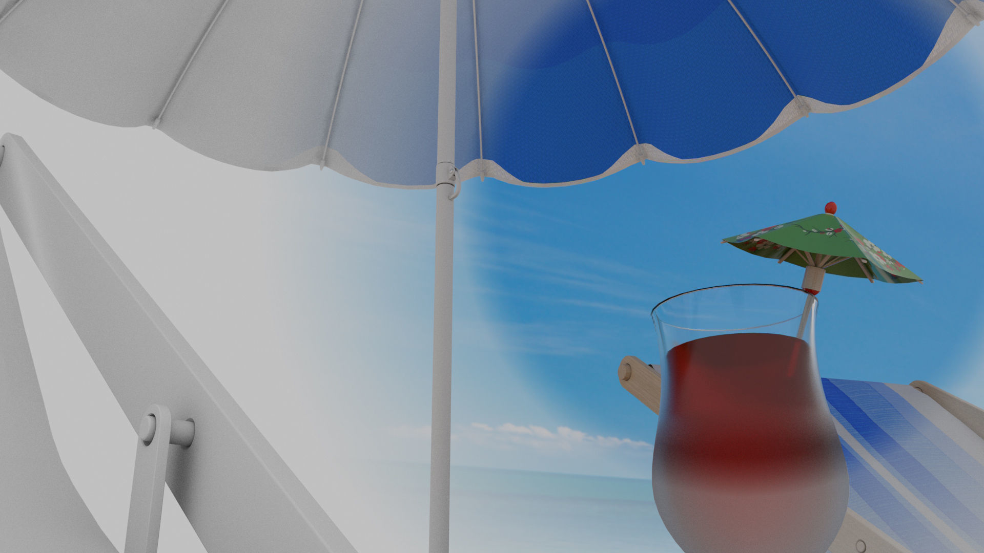 The Beach ring and ball 3D model_12