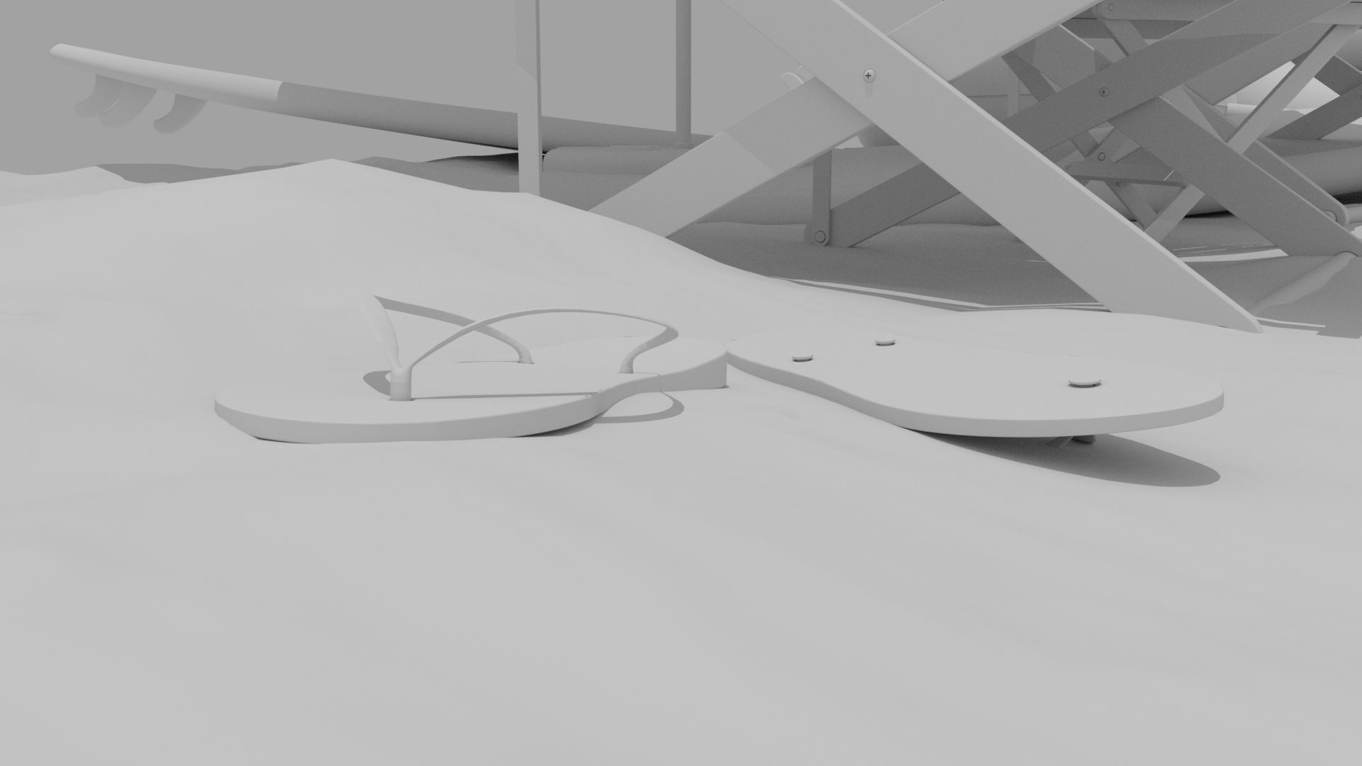 The Beach ring and ball 3D model_23