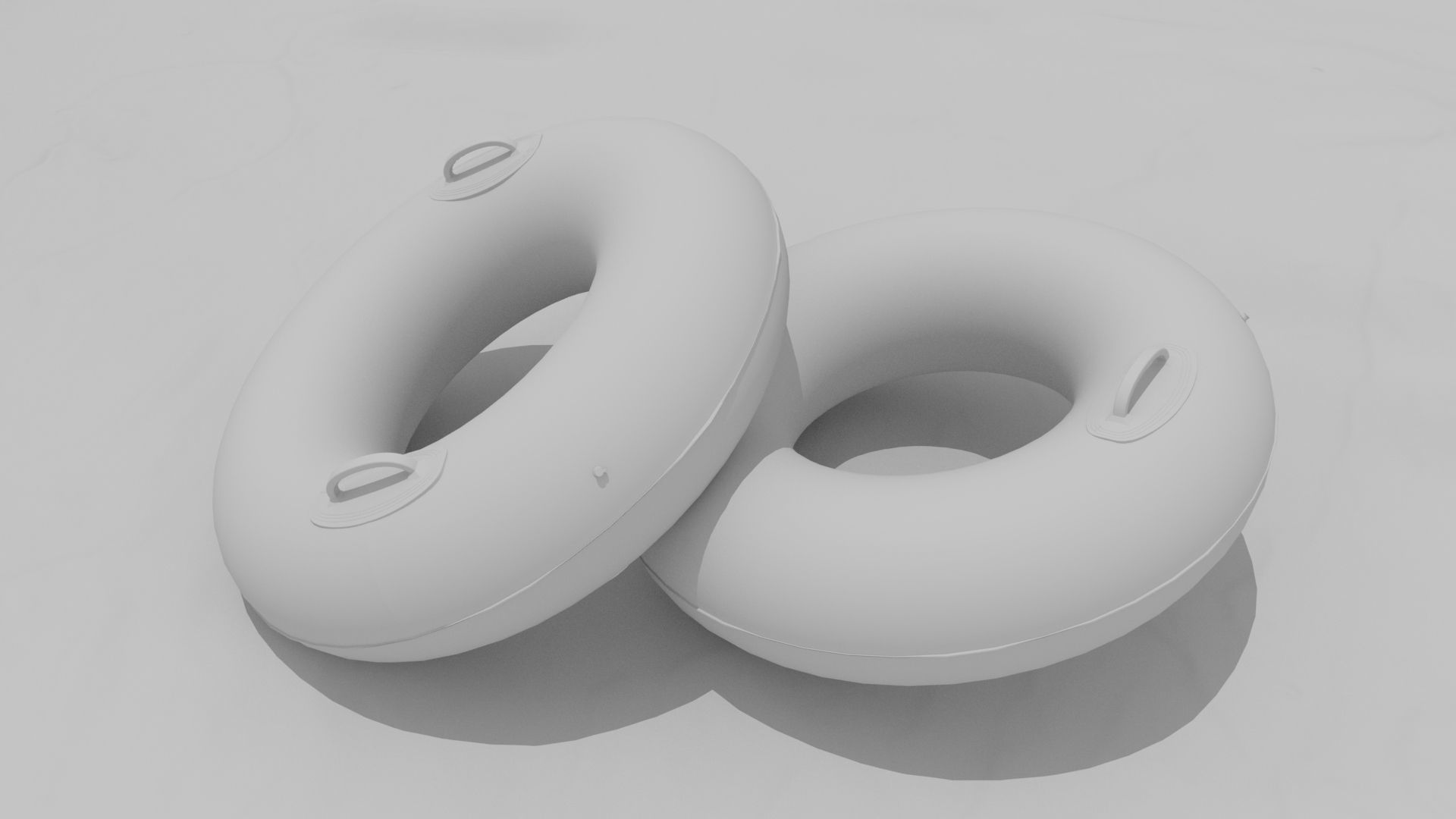 The Beach ring and ball 3D model_17