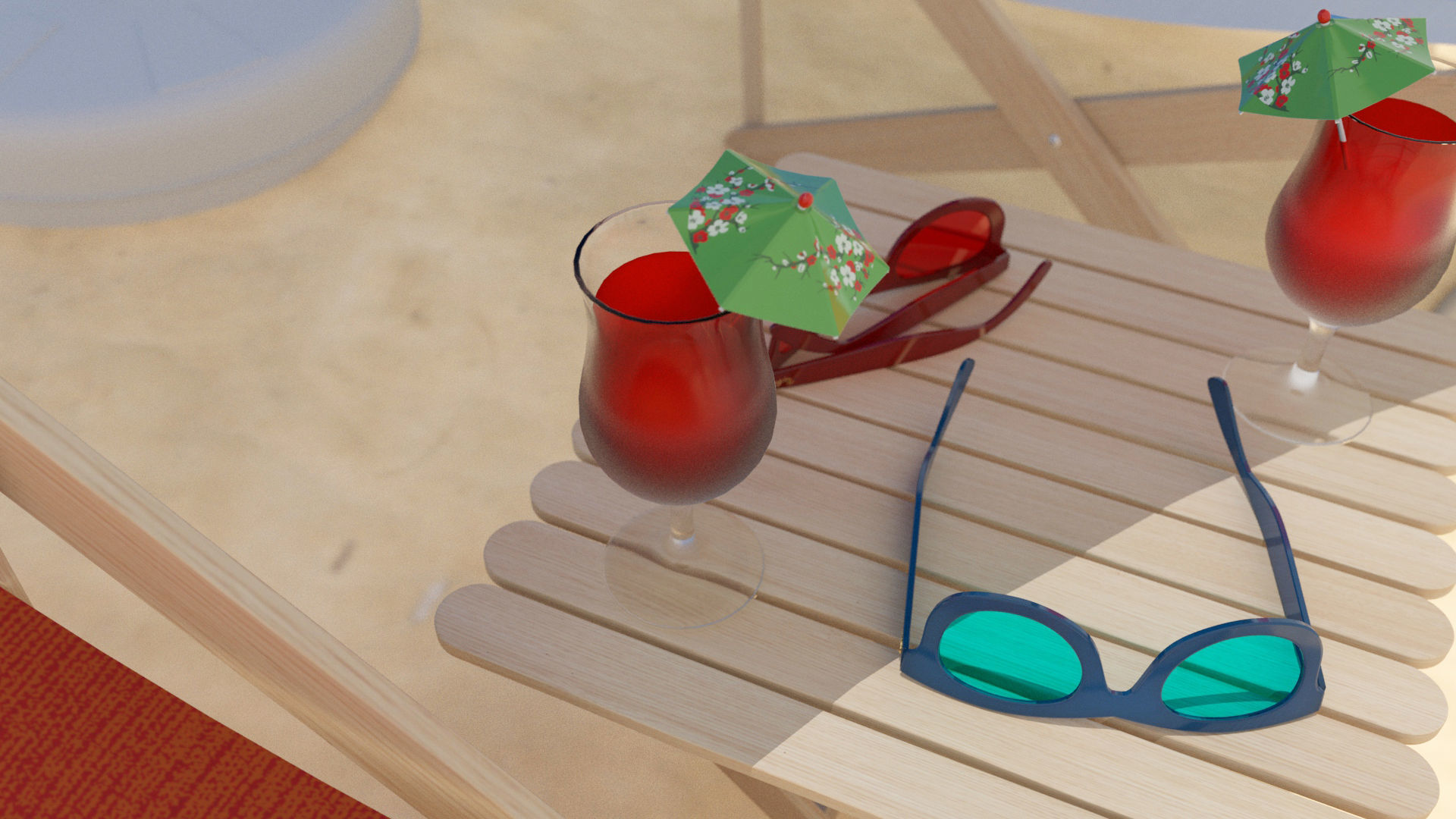 The Beach ring and ball 3D model_9