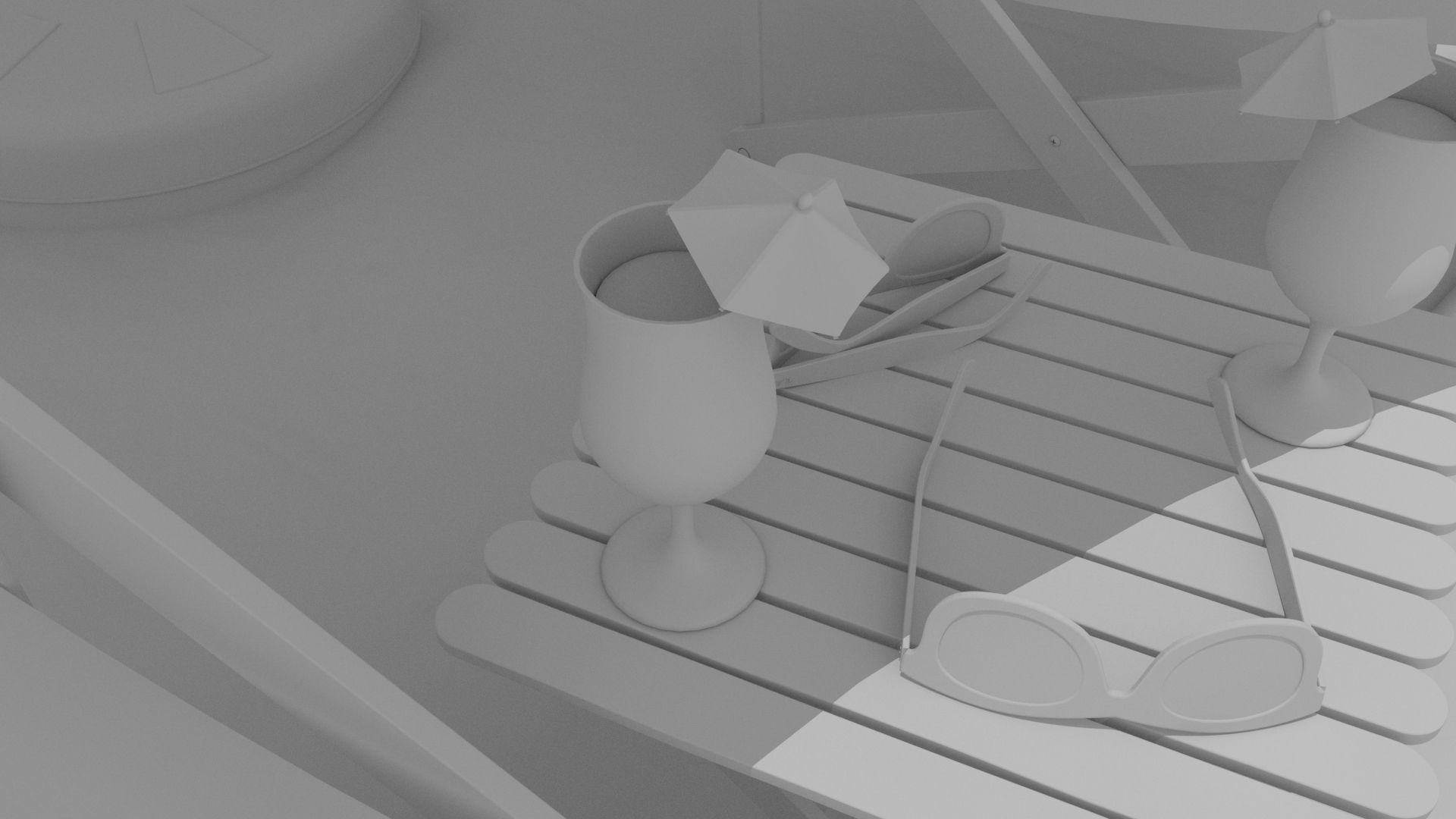 The Beach ring and ball 3D model_21