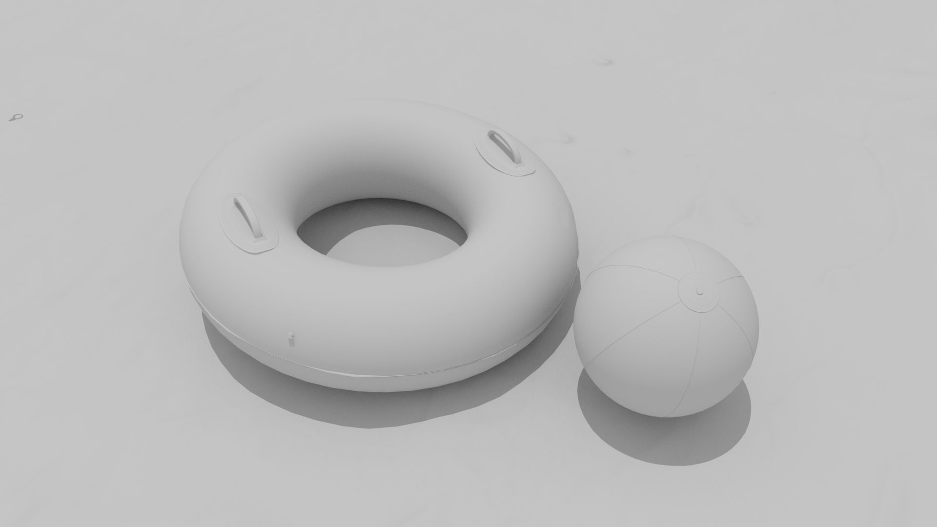 The Beach ring and ball 3D model_18