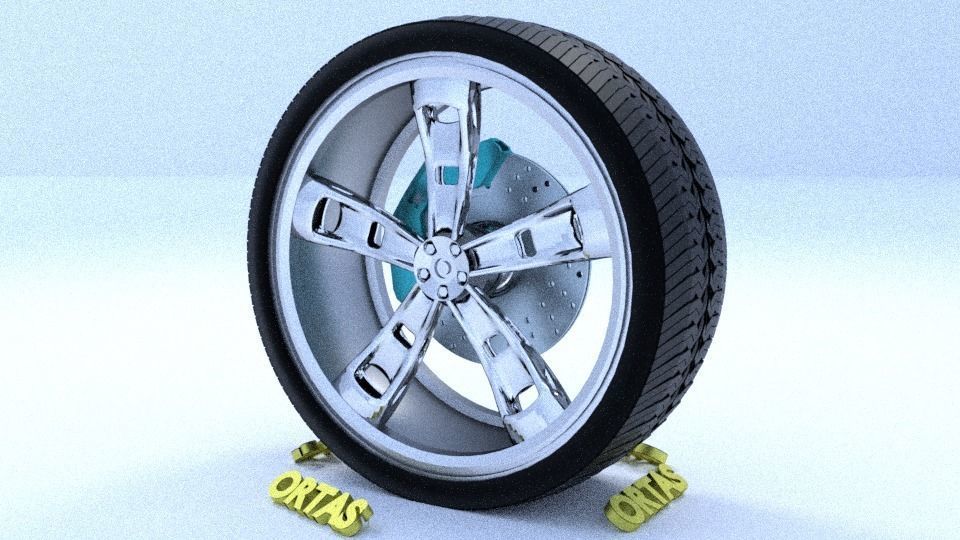 ORTAS CAR RIM 20 GAME READY RIM TIRE AND DISC 3D model_5