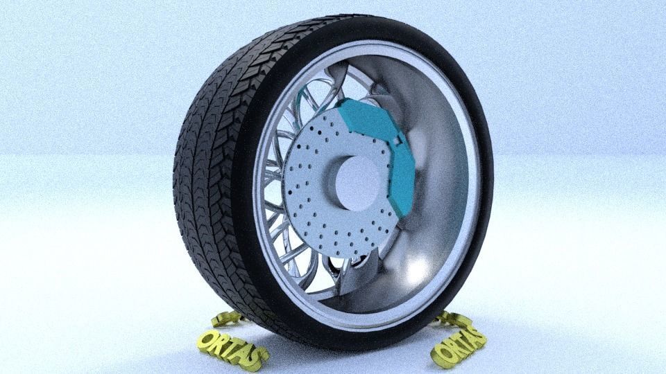 ORTAS CAR RIM 16 GAME READY RIM TIRE AND DISC 3D model_8