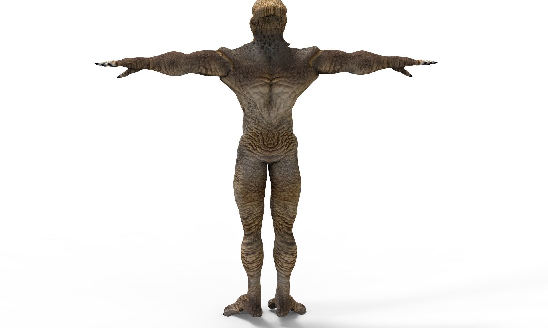 Monster 3 man Low-poly 3D model_6