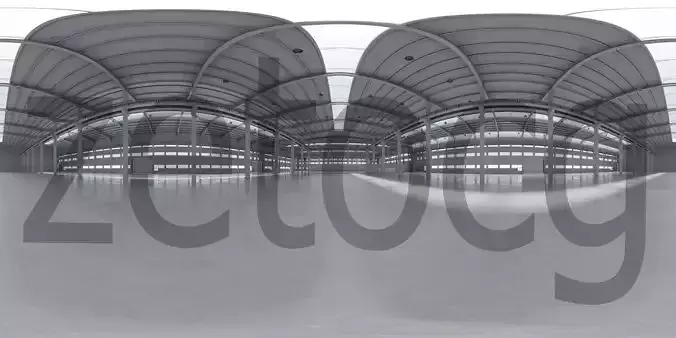 HDRI - Factory Hall Interior 5