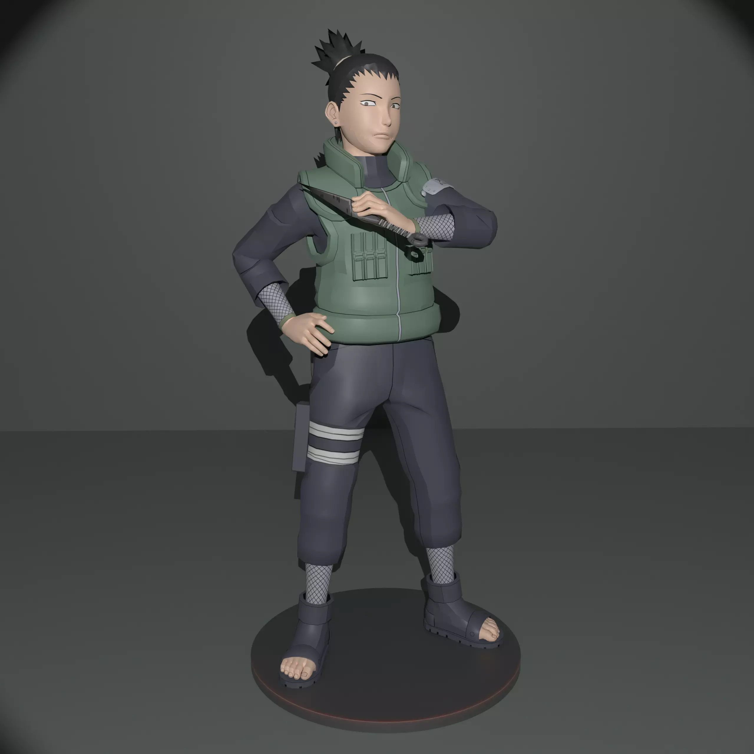 Nara Shikamaru from Shippuuden 3D print model