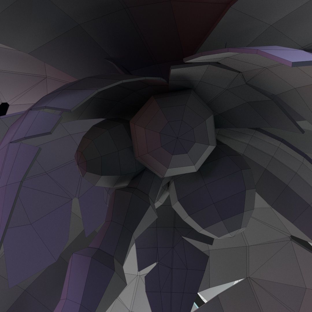 Low Poly Cartoon Palm - 03 Low-poly 3D model_18