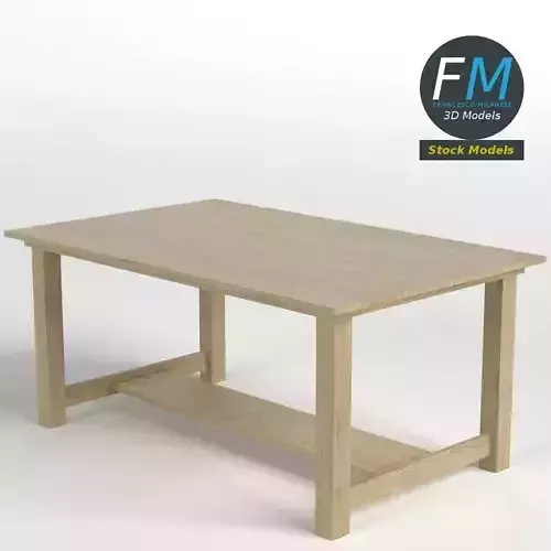 Oak desk table