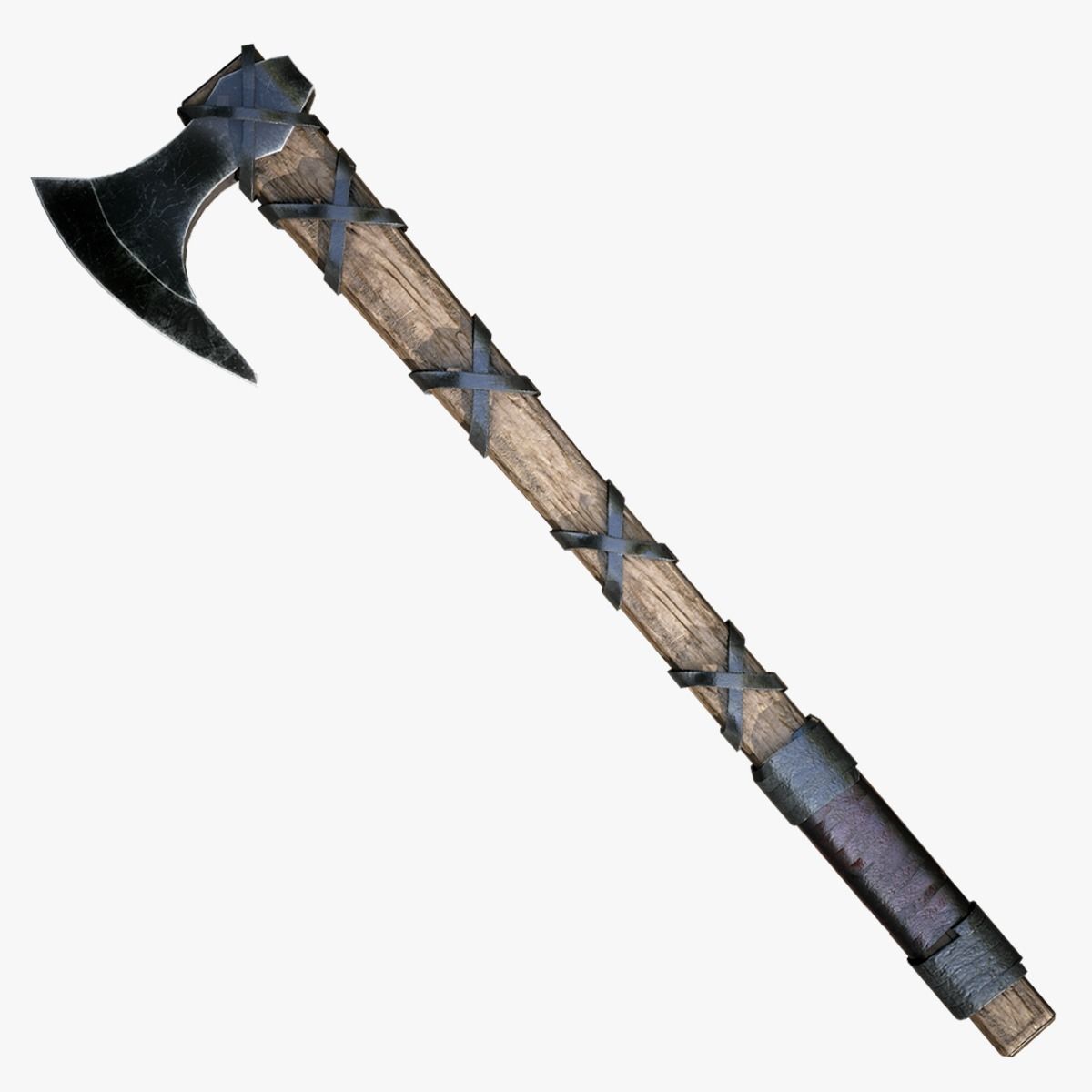 Ragnar Lothbrook Axe Ready for Game Low-poly 3D model_2