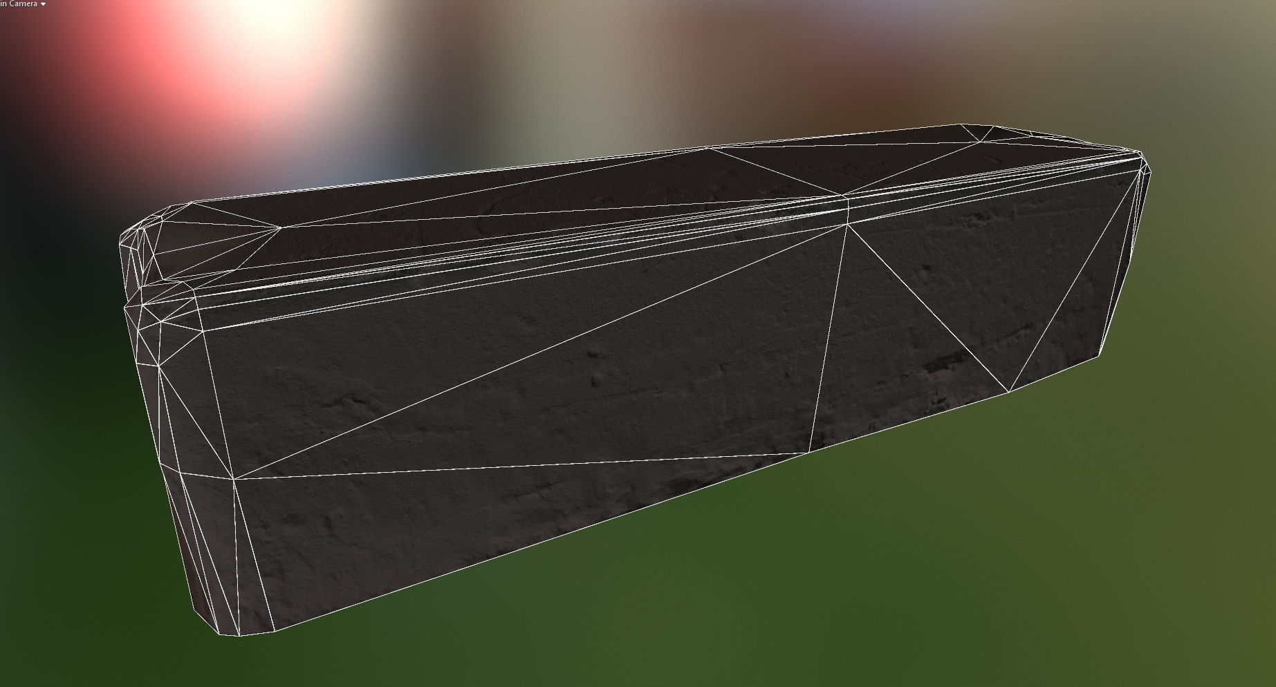 PBR Concrete Block Low-poly 3D model_6