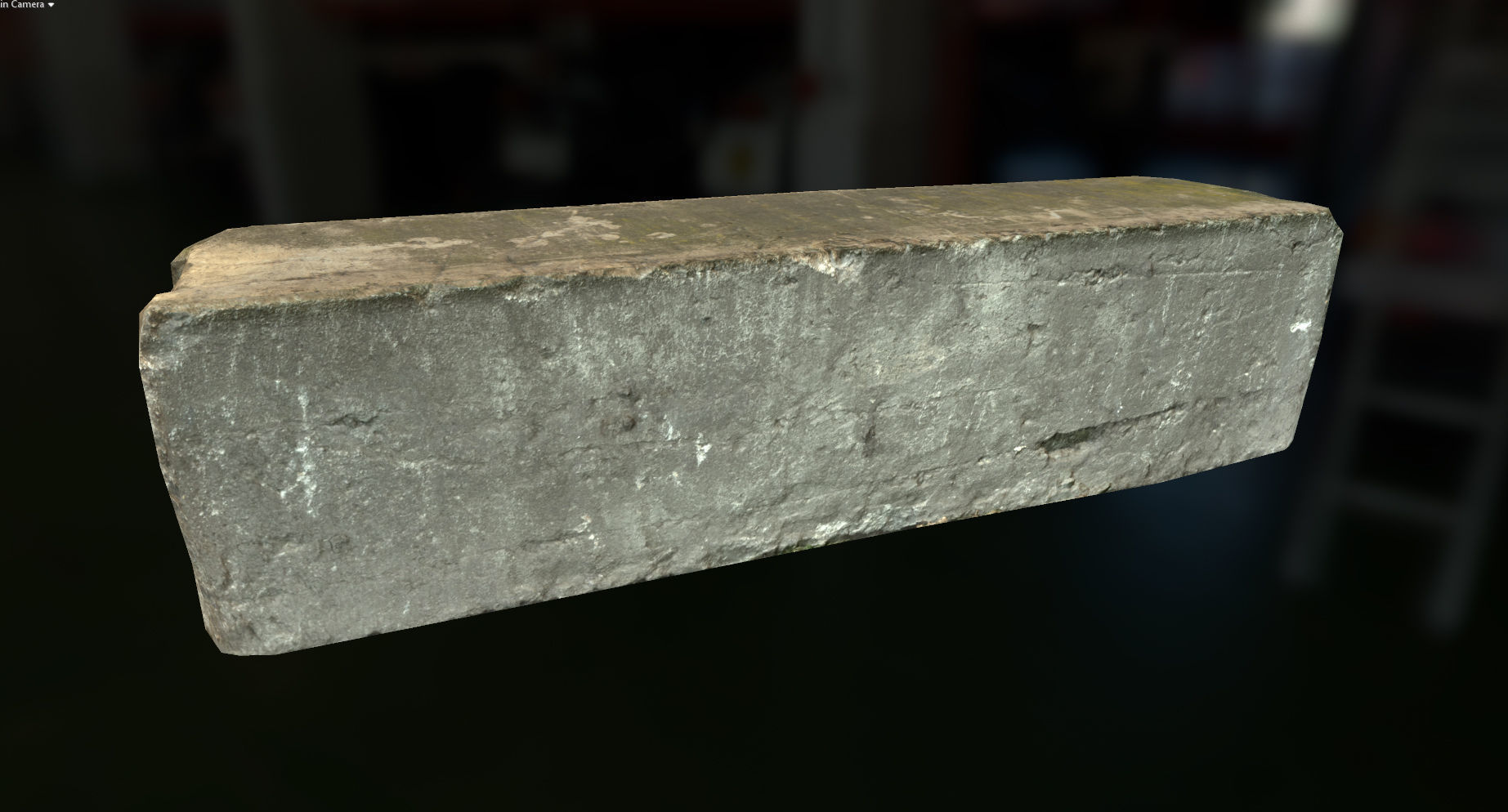 PBR Concrete Block Low-poly 3D model_3