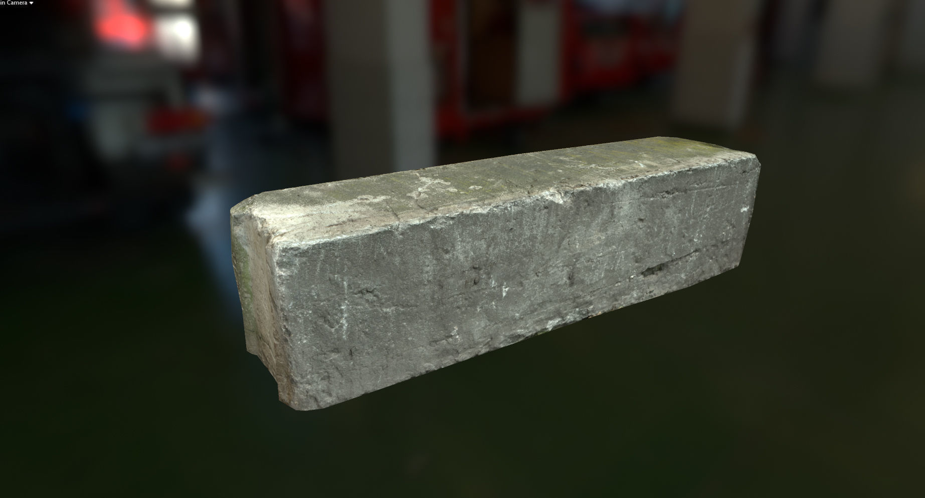 PBR Concrete Block Low-poly 3D model_1