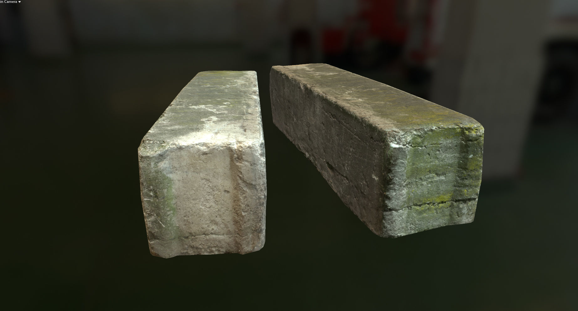 PBR Concrete Block Low-poly 3D model_5