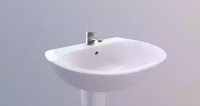 Pedestal Bathroom Sink model
