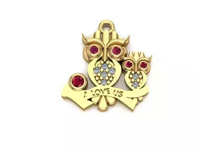 cute owls charm ball