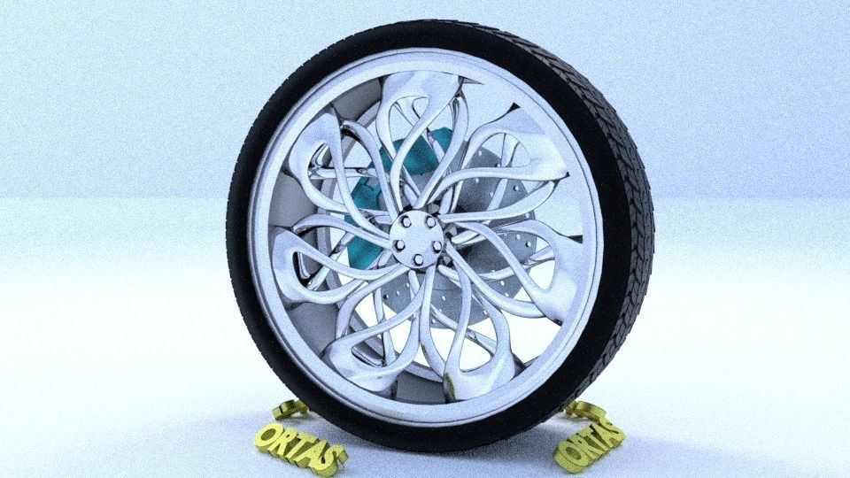 ORTAS CAR RIM 15 AND 16 GAME READY RIM TIRE AND DISC 3D Model Collection_18