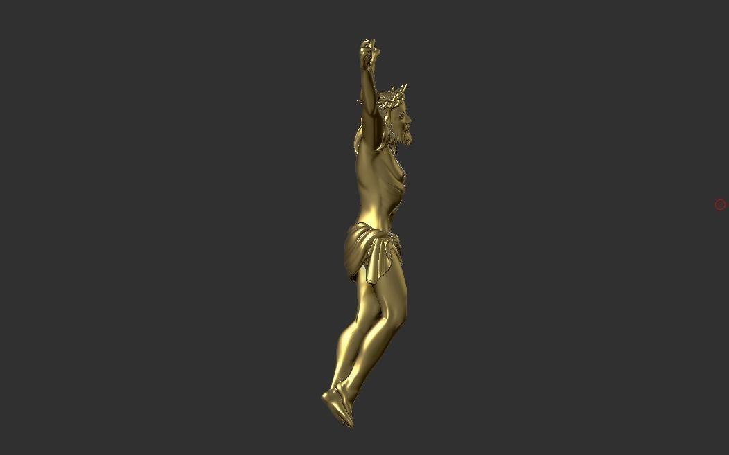 Jesus on cross 3D model_1