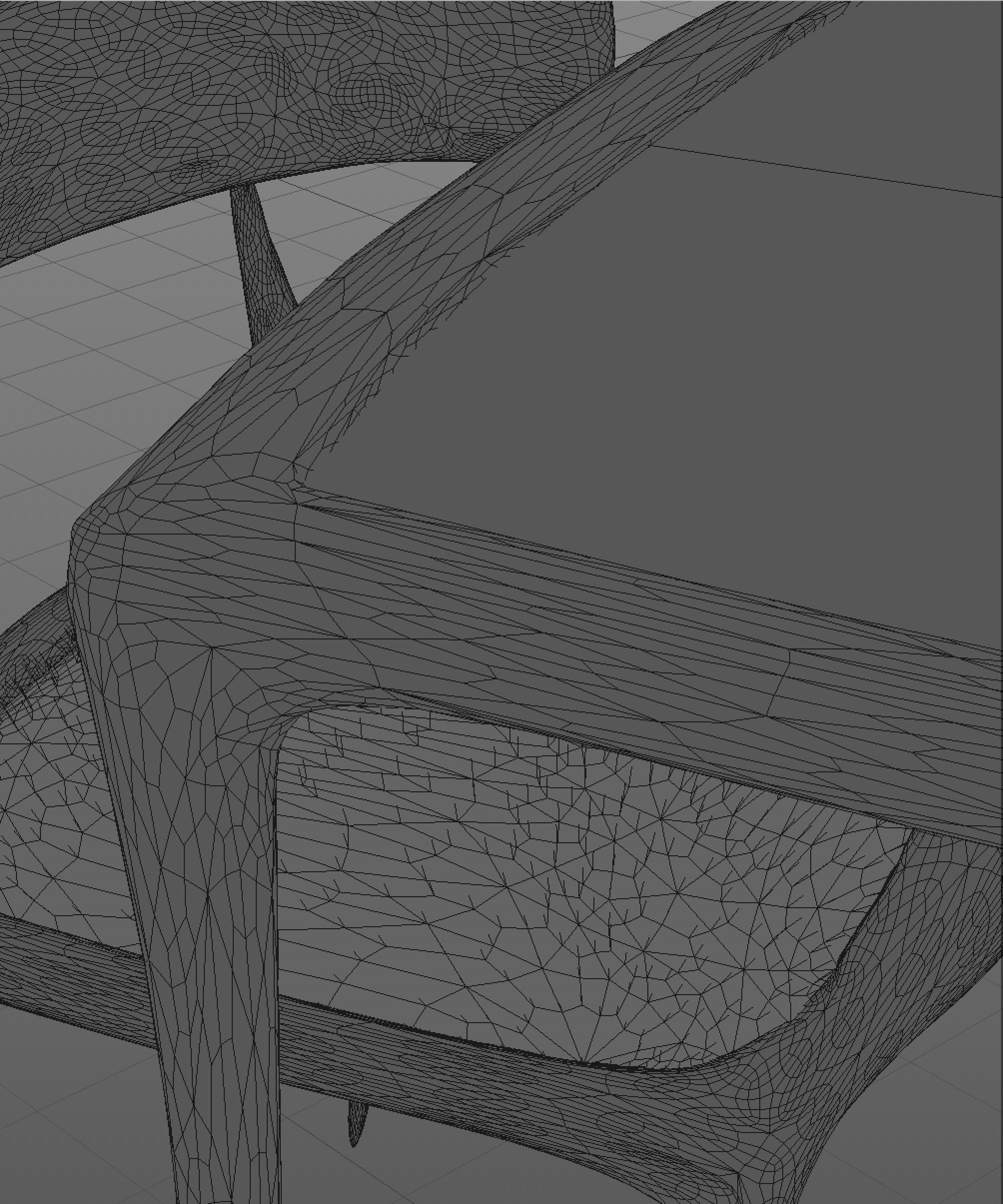 Aria chair and table set designed by Paul Mathieu 3D model_4