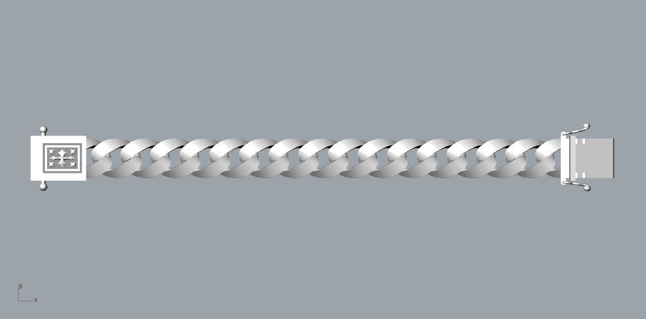 chain bracelets 06 3D print model_3