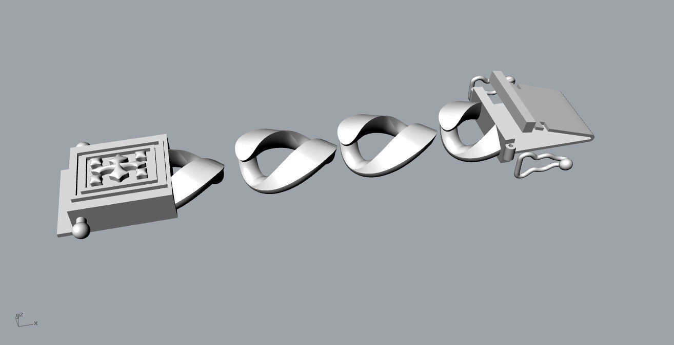 chain bracelets 06 3D print model_6
