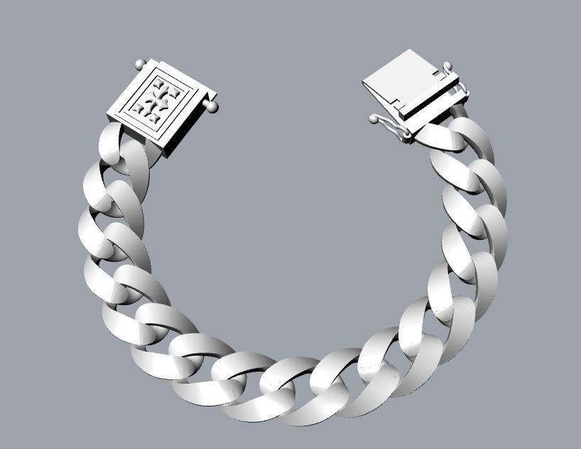 chain bracelets 06 3D print model_1