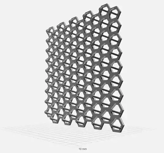 Pot Holder - Coaster with Modern Hexagonal Lattice Design