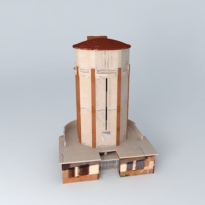 San Nicolas Water Tower Free 3D model_2