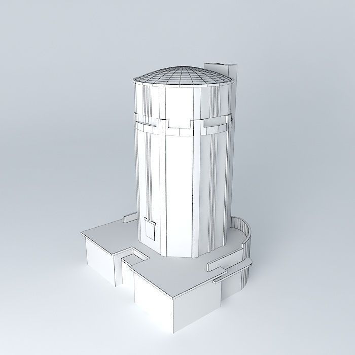 San Nicolas Water Tower Free 3D model_4