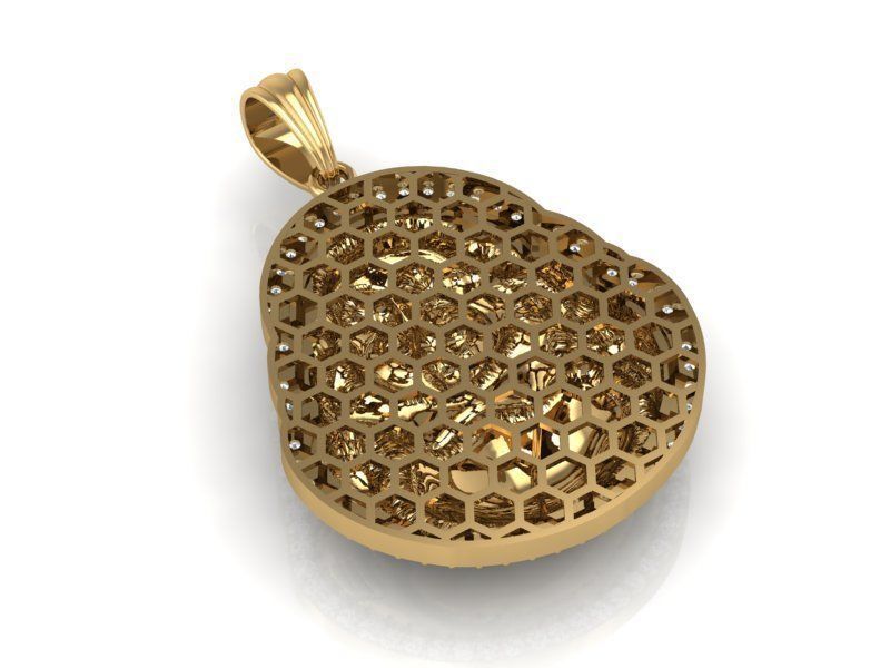 Buddha pendant 3D print model_4