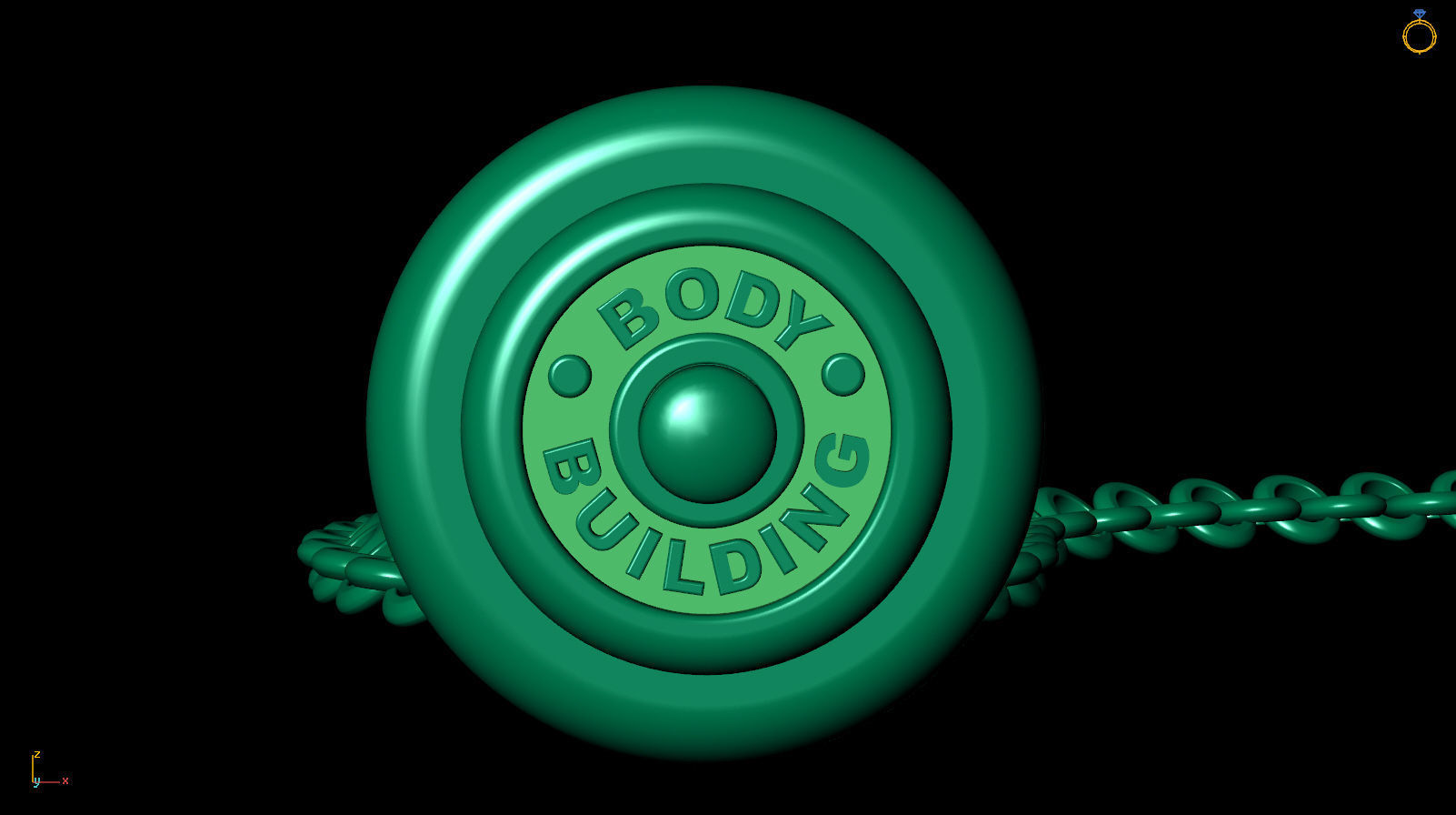 Pendant P 0041 3D print model_9