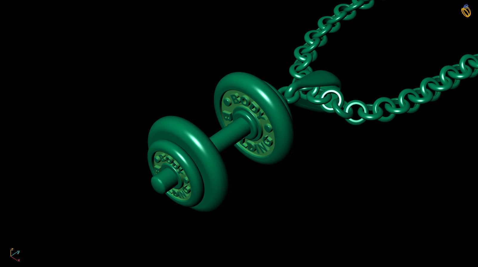 Pendant P 0041 3D print model_8