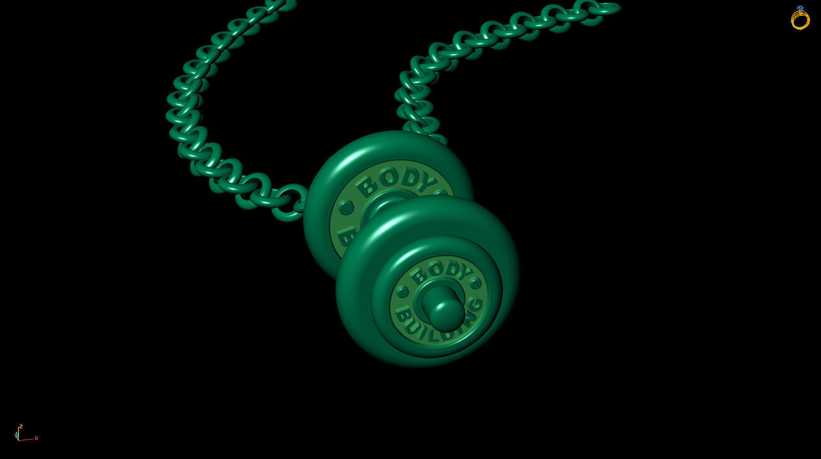 Pendant P 0041 3D print model_7