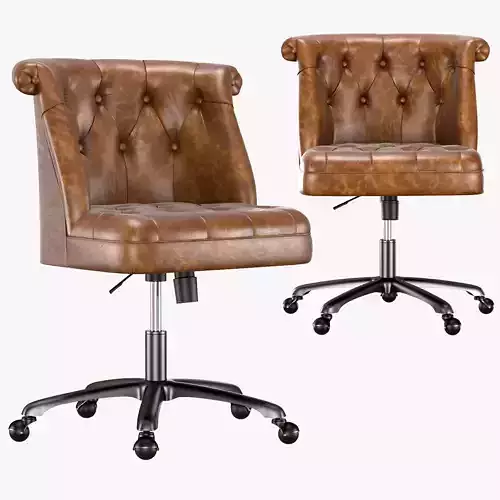Treviso Tufted Desk Chair 3D model