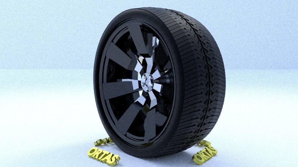 ORTAS CAR RIM 11-12-13-14-15 GAME READY RIM TIRE AND DISC 3D Model Collection_33