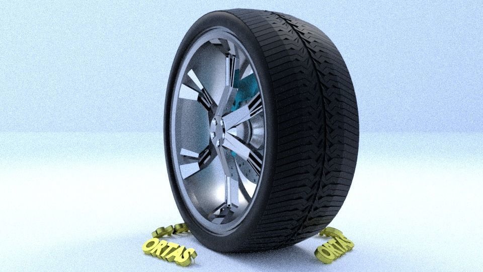 ORTAS CAR RIM 11-12-13-14-15 GAME READY RIM TIRE AND DISC 3D Model Collection_21