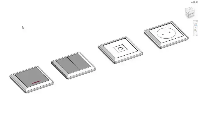 Revit switches 3D model