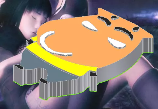 MT MODEL anime character with smiley face 3D model