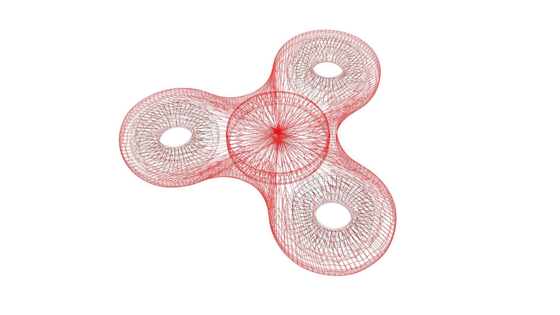 Fidget Spinner with 7 Textures 3D model_6