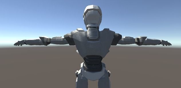 Android Robot Low-poly Low-poly 3D model_7
