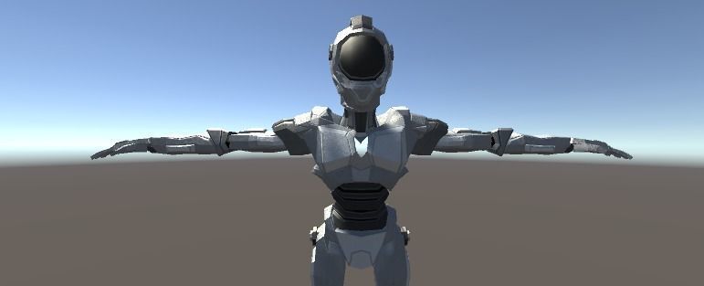 Android Robot Low-poly Low-poly 3D model_6