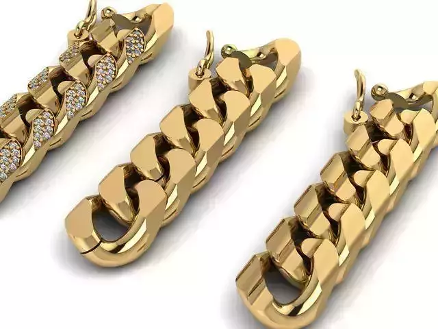 cuban chain necklace  bracelet 